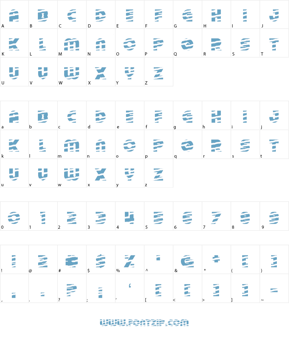 Tinsel Christmas Font Character